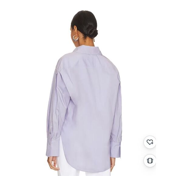 NWT Equipment Femme From Revolve Languid Lavender Button-Up Shirt XS - Picture 2 of 9